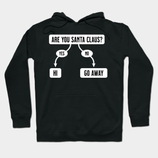 Are You Santa Claus? - Funny, Cute Flowchart Hoodie